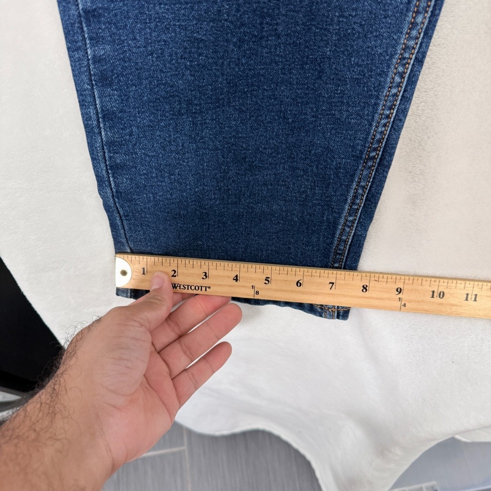Levis 502 Jeans Mens 38x32 (40x31) Blue Taper Leg Stretch - Picture 8 of 10